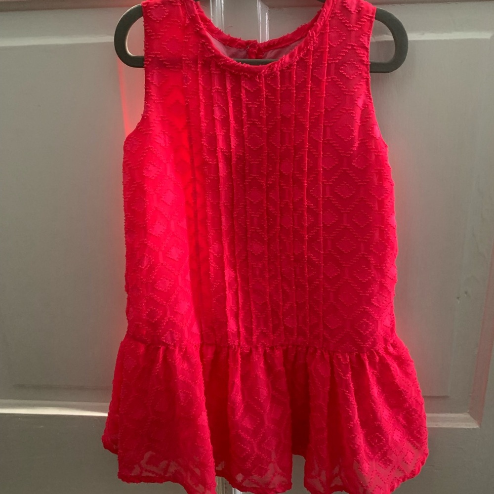 Girls pink dress. Size 5T. Gently worn